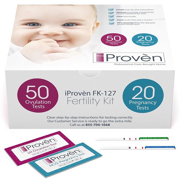 Ovulation Test Strips And Pregnancy Test Kit 50 Lh And 20 Hcg Opk